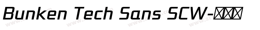 Bunken Tech Sans SCW字体转换 Bunken Tech Sans SCW字体转换